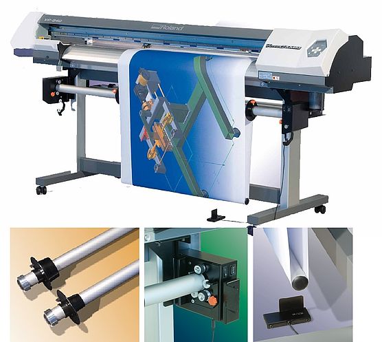 Aufwickelvorrichtung für Rolanddrucker SP-300, SP-540, VP-300, VP-540, SJ-540 e SC-540 Aufwickelvorrichtung für Rolanddrucker SP-300, SP-540, VP-300, VP-540, SJ-540 e SC-540