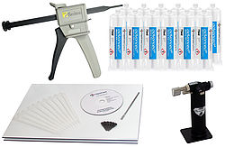 Kit resinatura manuale per adesivi - etichette resinate