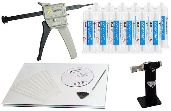 Kit resinatura manuale per adesivi - etichette resinate Kit resinatura manuale per adesivi - etichette resinate