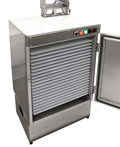 View 9: Opal XL- resinatrice semi automatica con forno